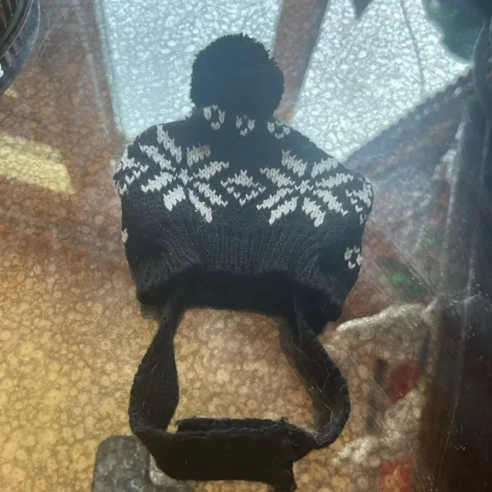 SMALL DOG Winter Hat with PomPom!